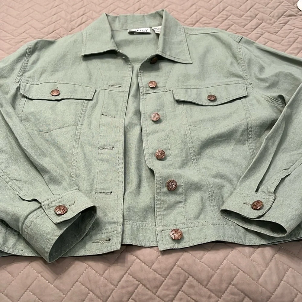 Vintage Bill Blass Jeans,  Army Green Jacket/ Size Medium